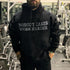 Men's Nobody Cares Work Harder Printed Gym Hoodie