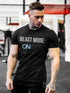 Men's Beast Mode: On Off Wording Printed T-shirt