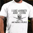 Men's I Like Whiskey And Guns And Maybe 3 People T-shirt