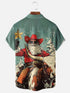 Men's Christmas Funny Graphic Short Sleeve Hawaiian Shirt