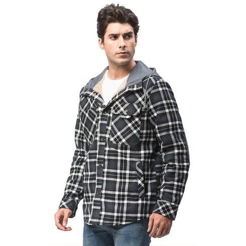 Men‘s Warm Pocket Casual Hoodie Jacket Outwear