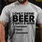 Men's I Only Drink Beer 3 Days A Week Yesterday Today Tomorrow T-Shirt