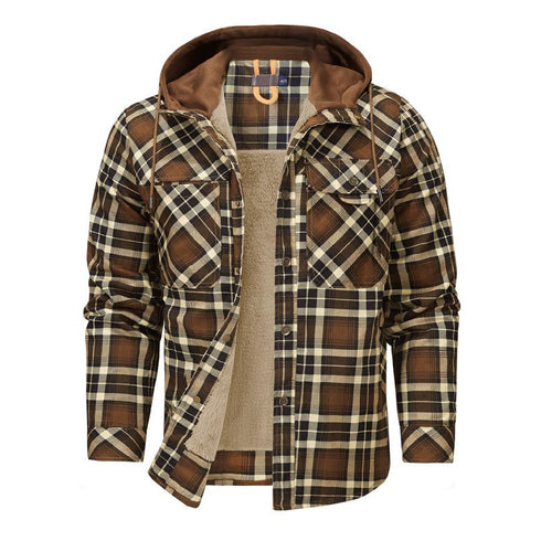 Men‘s Warm Pocket Casual Hoodie Jacket Outwear