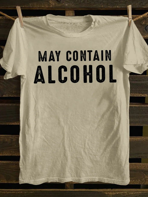 Unisex May Contain Alcohol Funny T-shirt