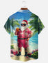 Men's Christmas Funny Graphic Short Sleeve Hawaiian Shirt