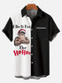 Men's Christmas Funny Graphic Short Sleeve Hawaiian Shirt