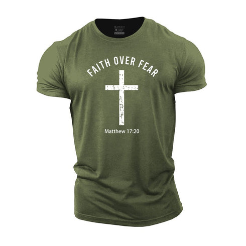 Men's Faith Over Fear Cotton T-Shirt