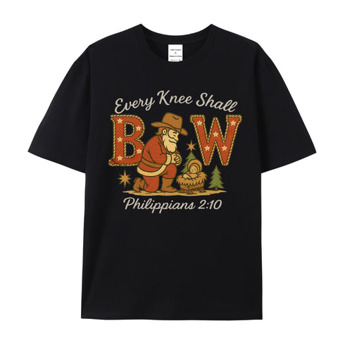 Men's Every Knee Shall Bow Cotton T-Shirt