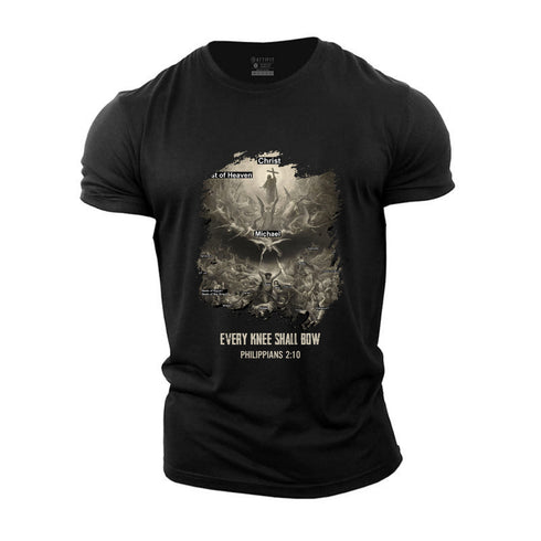 Men's Every knee shall bow Cotton T-Shirt