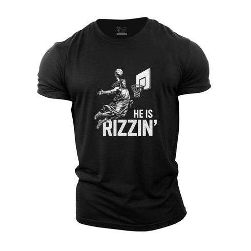 Men's He's Rizzin Cotton T-Shirt