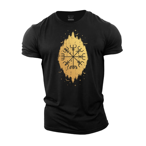 Men's Viking Compass Cotton T-Shirt