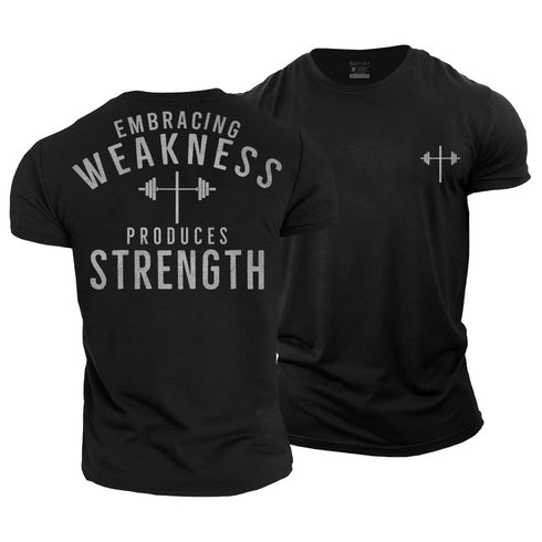 Men's Embracing Weakness Produces Strength Cotton T-Shirt