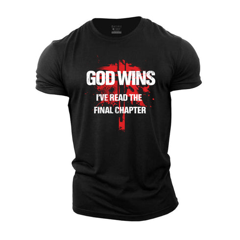 Men's God Wins Cotton T-Shirt