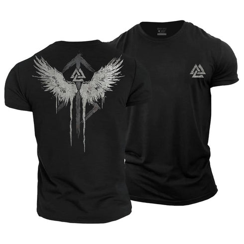 Men's Viking Wings Cotton T-Shirt