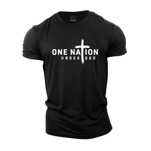 Men's One Nation Under God Cotton T-Shirt