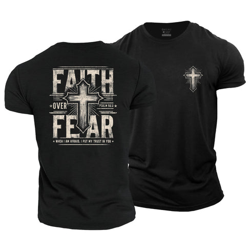 Men's Faith Over Fear Cotton T-Shirt