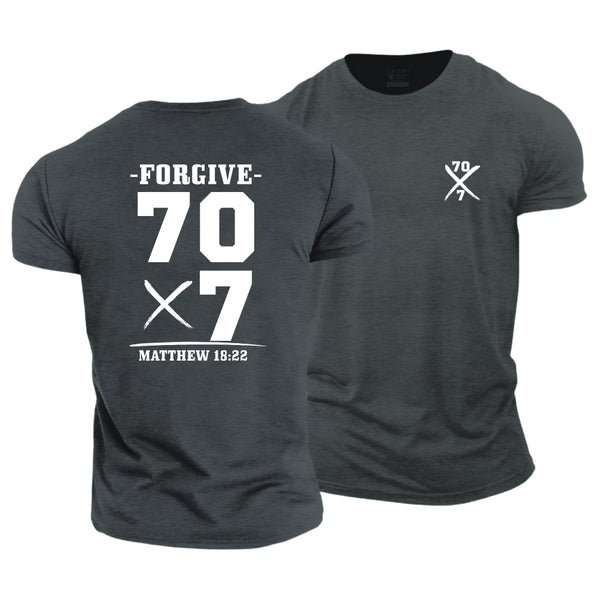 Men's Forgive 70 times 7 Cotton T-Shirt