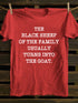 Unisex The Black Sheep Of The Family Print T-shirt