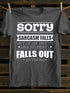 Unisex Sorry Sarcasm Falls Out Of My Mouth Print T-shirt
