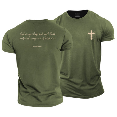 Men's PSALMS 91 Cotton T-Shirt