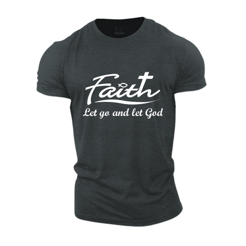 Men's Let Go And Let God Cotton T-Shirt