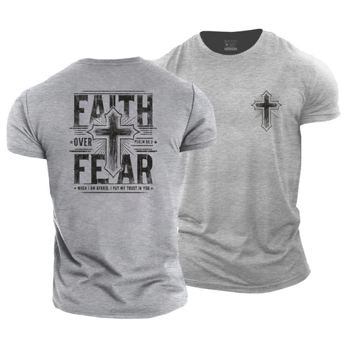 Men's Faith Over Fear Cotton T-Shirt