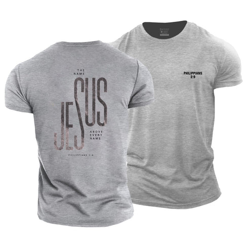 Men's Jesus PHILIPPIANS 2:9 Cotton T-Shirt