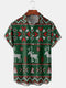 Men's Christmas Funny Graphic Short Sleeve Hawaiian Shirt