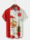 Men's Christmas Funny Graphic Short Sleeve Hawaiian Shirt