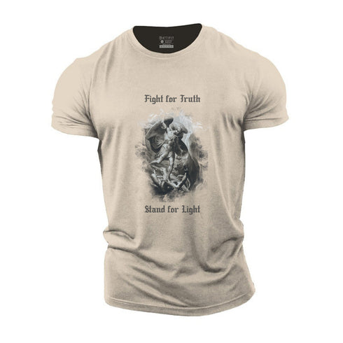 Men's Fight for Truth Stand for Light Cotton T-Shirt