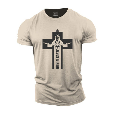 Men's Jesus Is King Cotton T-Shirt