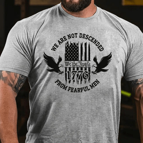 Men's We Are Not Descende From Fearful Men Cotton T-Shirt