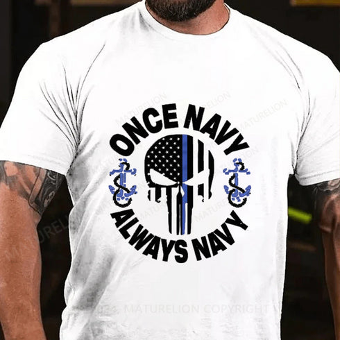 Men's ONCE NACY ALWAYS NAVY COTTON T-SHIRTS