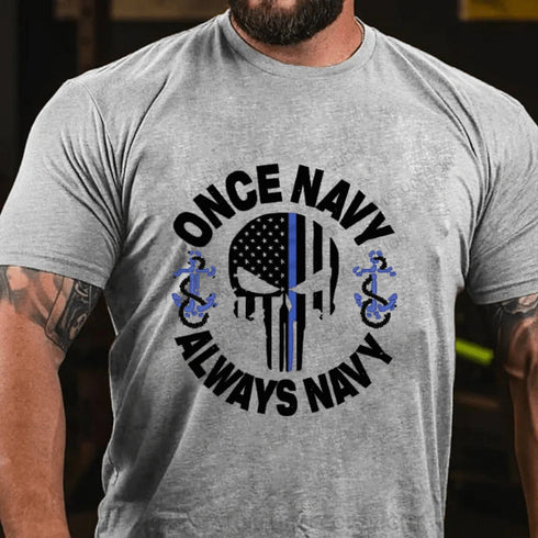 Men's ONCE NACY ALWAYS NAVY COTTON T-SHIRTS