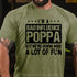 Men's I'm a bad influence poppa but we're gonna have a lot of fun Cotton T-Shirt