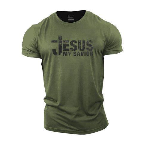 Men's Jesus My Savior Cotton T-Shirt