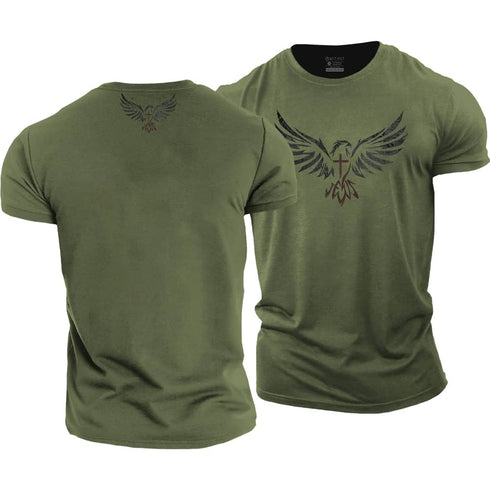 Men's Soaring Eagles Cotton T-Shirt