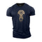 Men's Viking Raven Skull Cotton T-Shirt