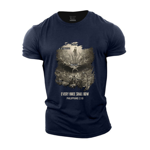 Men's Every knee shall bow Cotton T-Shirt