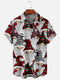 Men's Christmas Funny Graphic Short Sleeve Hawaiian Shirt