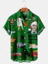 Men's Christmas Funny Graphic Short Sleeve Hawaiian Shirt