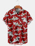 Men's Christmas Funny Graphic Short Sleeve Hawaiian Shirt
