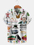 Men's Christmas Funny Graphic Short Sleeve Hawaiian Shirt