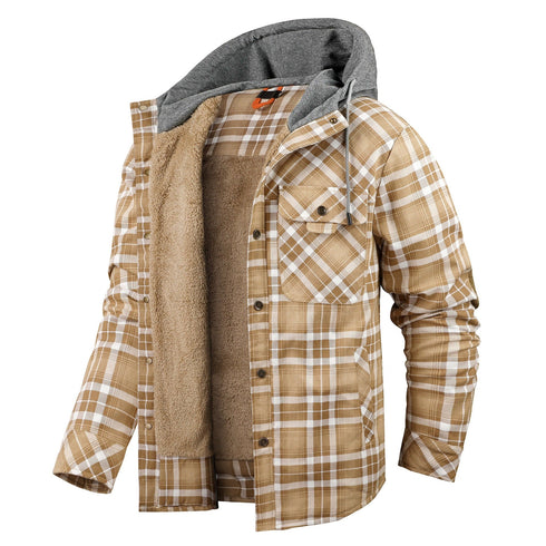 Men‘s Warm Pocket Casual Hoodie Jacket Outwear