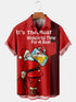 Men's Christmas Funny Graphic Short Sleeve Hawaiian Shirt