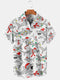 Men's Christmas Funny Graphic Short Sleeve Hawaiian Shirt