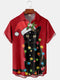 Men's Christmas Funny Graphic Short Sleeve Hawaiian Shirt