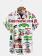 Men's Christmas Funny Graphic Short Sleeve Hawaiian Shirt