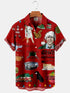 Men's Christmas Funny Graphic Short Sleeve Hawaiian Shirt