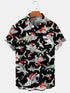 Men's Christmas Funny Graphic Short Sleeve Hawaiian Shirt